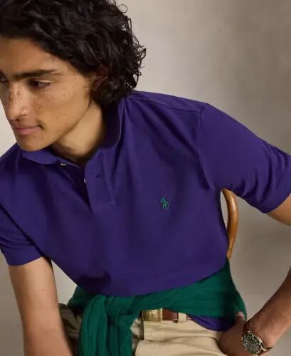 Men's Classic-Fit Mesh Polo Shirt - Medievel Purple/C5200 - 3