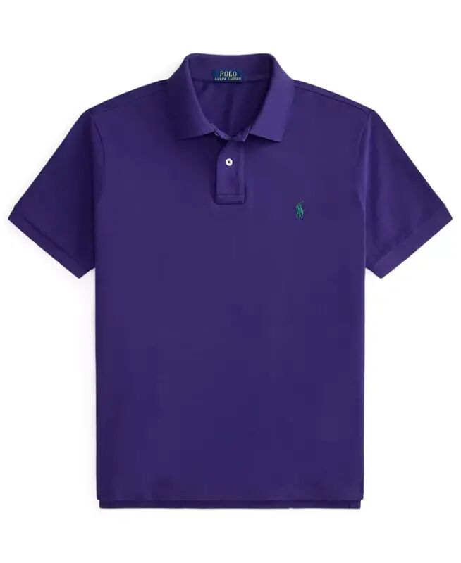 Men's Classic-Fit Mesh Polo Shirt - Medievel Purple/C5200 - 5