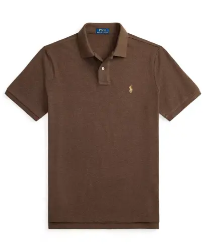 Men's Classic-Fit Mesh Polo Shirt - Nutmeg Brown Heather/c8526 - POLO RALPH LAUREN (1)