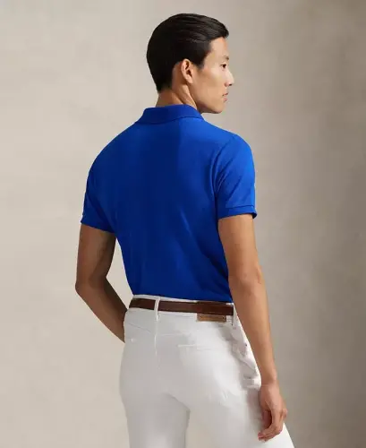 Men's Classic-Fit Mesh Polo Shirt - Pacific Royal - 4