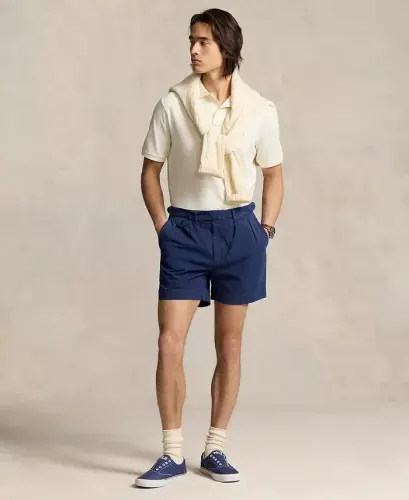 Men's Classic-Fit Mesh Polo Shirt - ParcModazoneent Cream/C8634 - 4