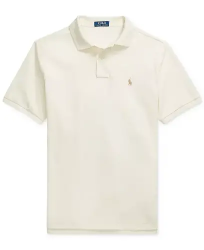 Men's Classic-Fit Mesh Polo Shirt - ParcModazoneent Cream/C8634 - 5