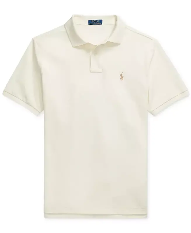 Men's Classic-Fit Mesh Polo Shirt - ParcModazoneent Cream/C8634 - 5
