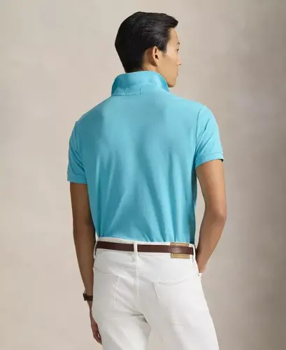 Men's Classic-Fit Mesh Polo Shirt - Perfect Turquoise - POLO RALPH LAUREN (1)