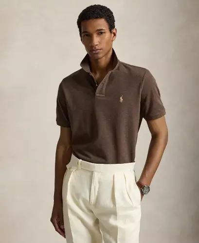 Men's Classic-Fit Mesh Polo Shirt - Perfect Turquoise - 7