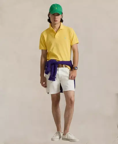 Men's Classic-Fit Mesh Polo Shirt - Sunfish Yellow - POLO RALPH LAUREN (1)