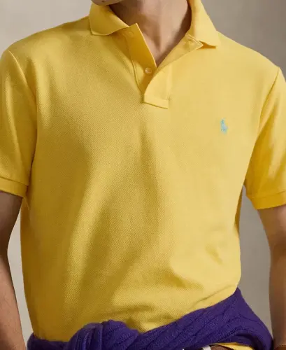 Men's Classic-Fit Mesh Polo Shirt - Sunfish Yellow - 3