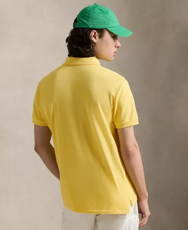 Men's Classic-Fit Mesh Polo Shirt - Sunfish Yellow - 4