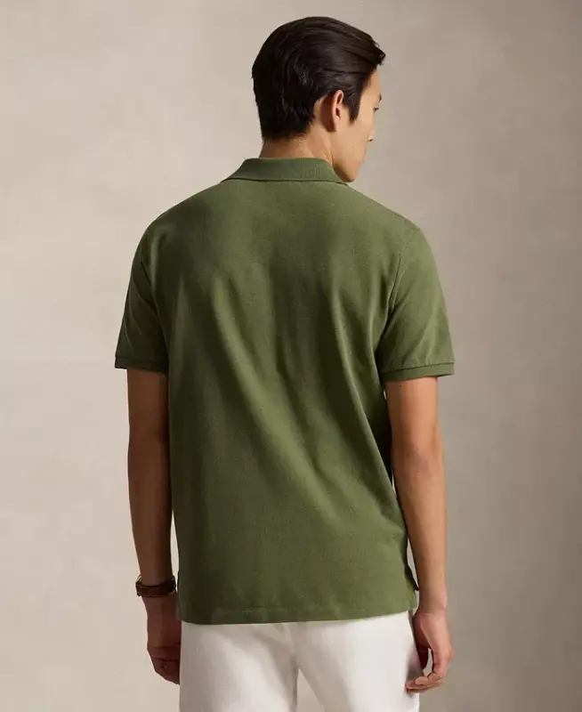 Men's Classic-Fit Mesh Polo Shirt - Supply Olive - 4