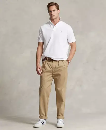 Men's Classic-Fit Mesh Polo-White - 2