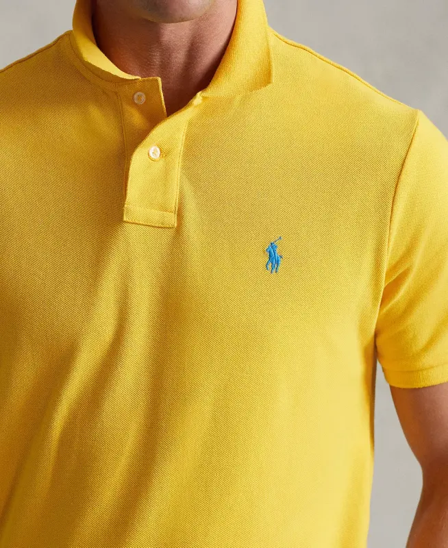 Men's Classic-Fit Mesh Polo-Yellow Fin - 3