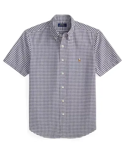 Men's Classic-Fit Oxford Shirt - 4338V Navy White - 3