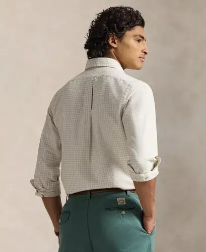 Men's Classic-Fit Oxford Shirt - Basic Sand White - Polo Ralph Lauren (1)