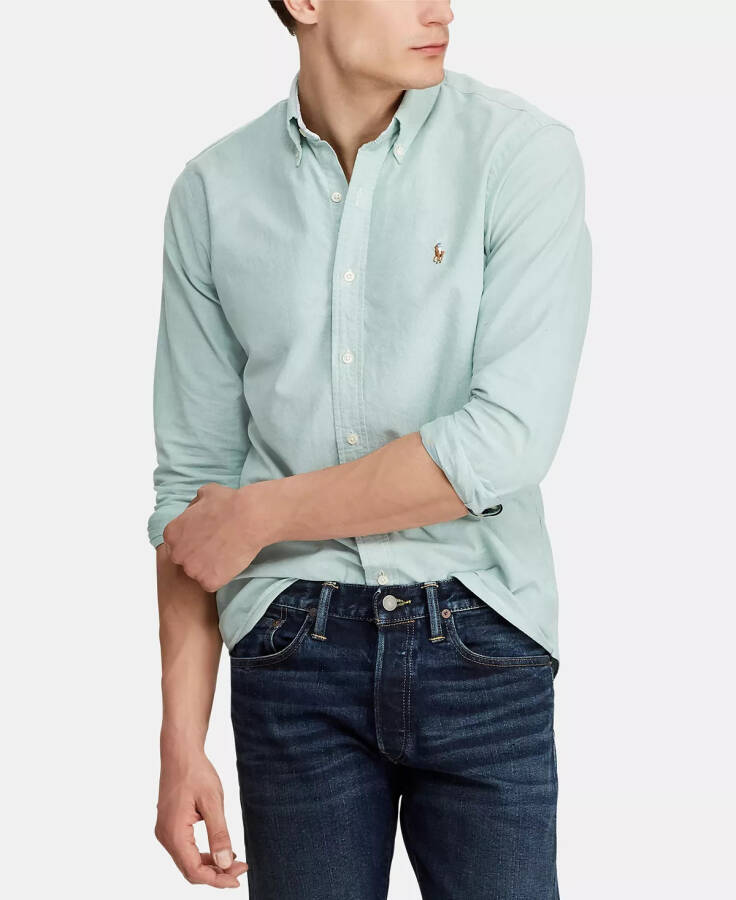 Men's Classic-Fit Oxford Shirt College Green - 1