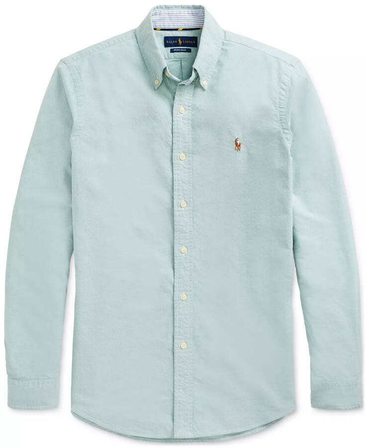 Men's Classic-Fit Oxford Shirt College Green - 4