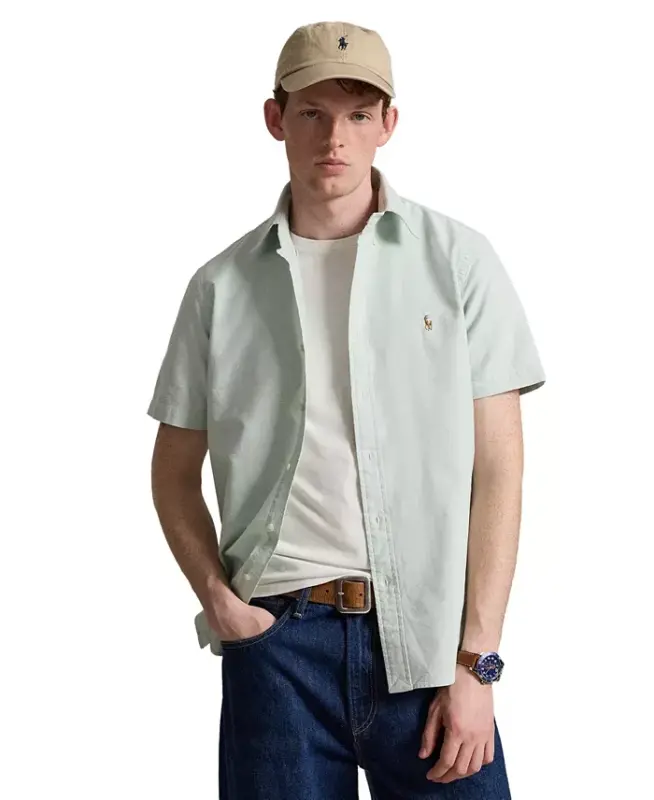 Men's Classic-Fit Oxford Shirt - Faded Mint - 1