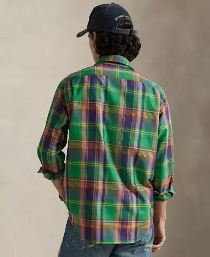 Men's Classic-Fit Oxford Shirt - Green Purple Multi - Polo Ralph Lauren (1)