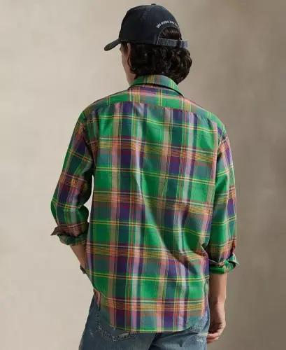 Men's Classic-Fit Oxford Shirt - Green Purple Multi - Polo Ralph Lauren (1)