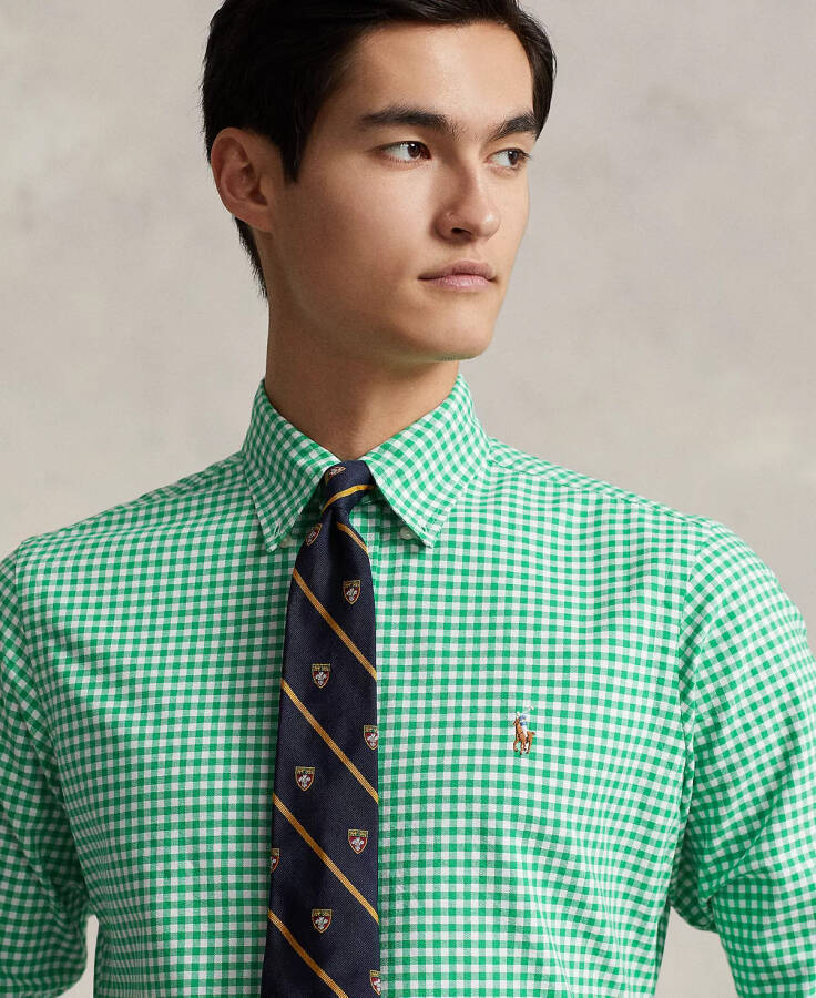 Men's Classic-Fit Oxford Shirt Mayan Green/White - 4