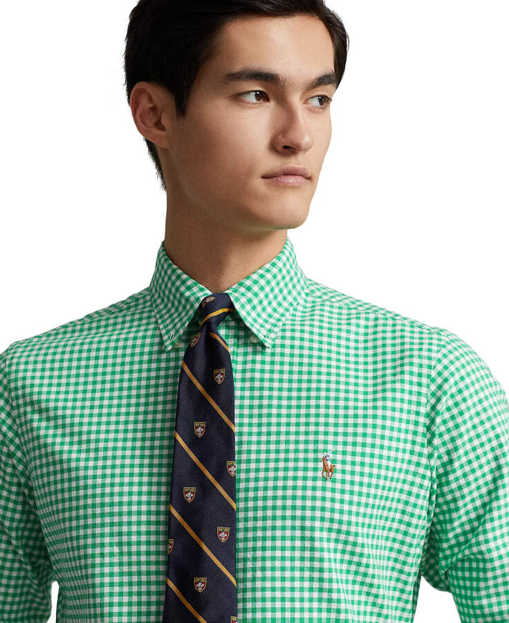 Men's Classic-Fit Oxford Shirt Mayan Green/White - 7