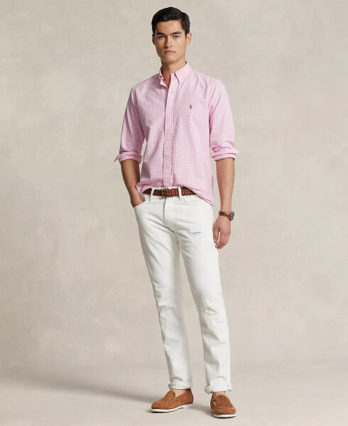 Men's Classic-Fit Oxford Shirt Pink/White - 5