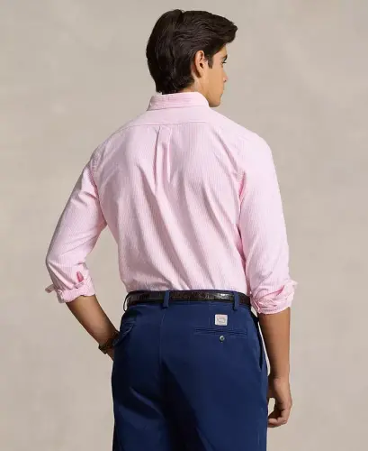 Men's Classic-Fit Oxford Shirt - Pink/White Stripe - POLO RALPH LAUREN (1)