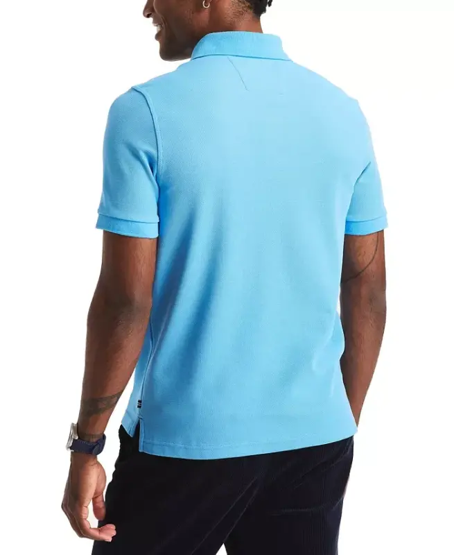 Men's Classic-Fit Performance Deck Polo Shirt - Azure Blue - 2