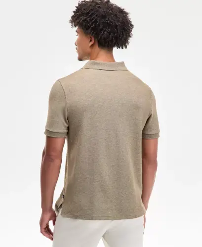 Men's Classic-Fit Performance Deck Polo Shirt - Combat Olive Heather - NAUTICA (1)