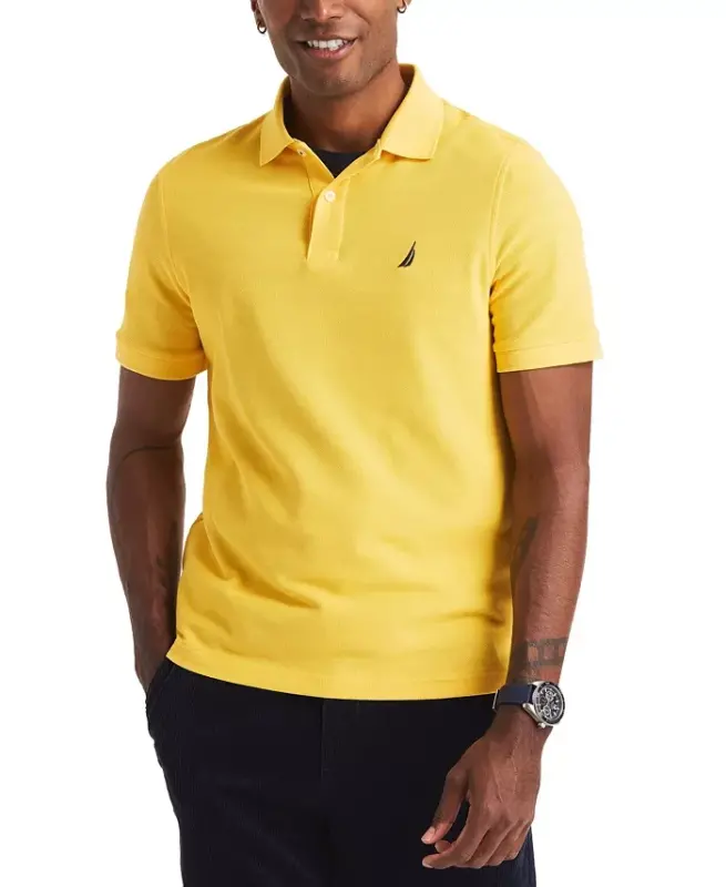 Men's Classic-Fit Performance Deck Polo Shirt - Daffodil - 1