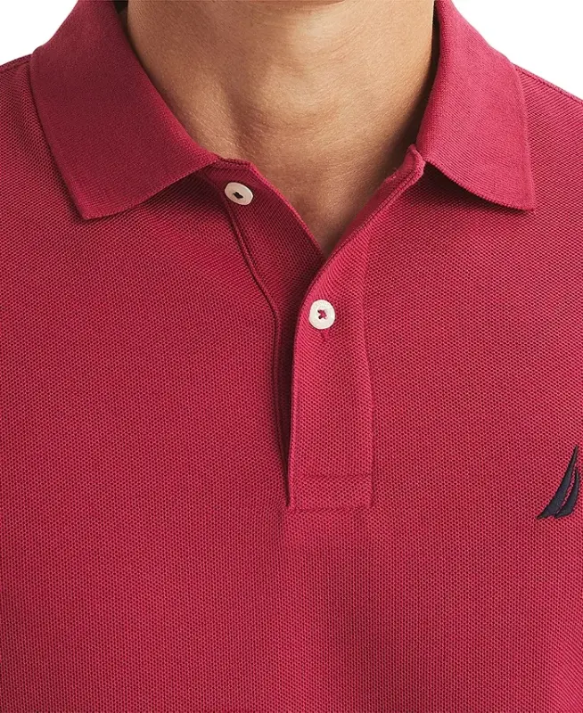 Men's Classic-Fit Performance Deck Polo Shirt - Deep Fuschia - 3