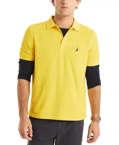 Men's Classic-Fit Performance Deck Polo Shirt - Empire Gold - NAUTICA (1)