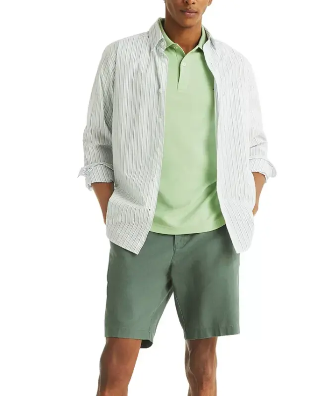 Men's Classic-Fit Performance Deck Polo Shirt - Fair Green - 2