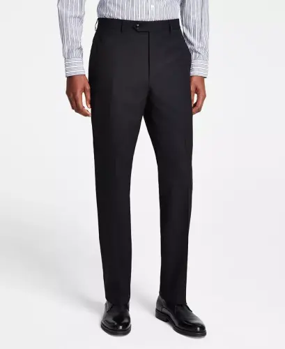 Men's Classic Fit Performance Dress Pants-Black - MICHAEL KORS (1)
