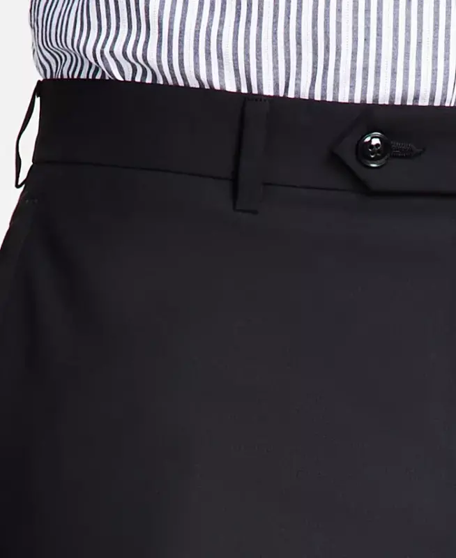 Men's Classic Fit Performance Dress Pants-Black - 5