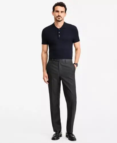 Men's Classic Fit Performance Dress Pants - Charcoal 
