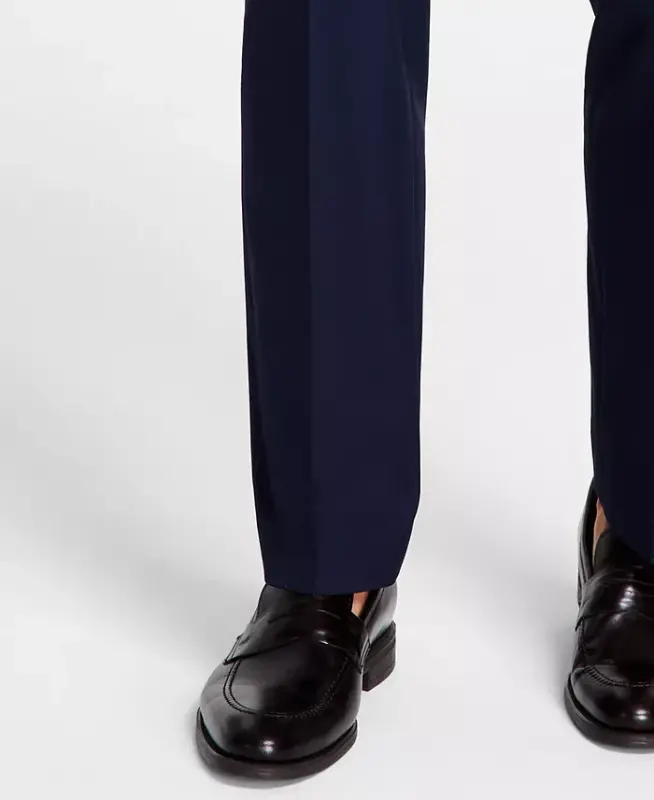 Men's Classic Fit Performance Dress Pants-Navy - 7