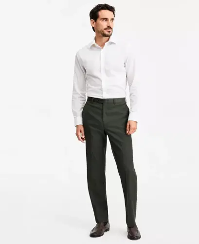 Men's Classic Fit Performance Dress Pants - Olive - 1