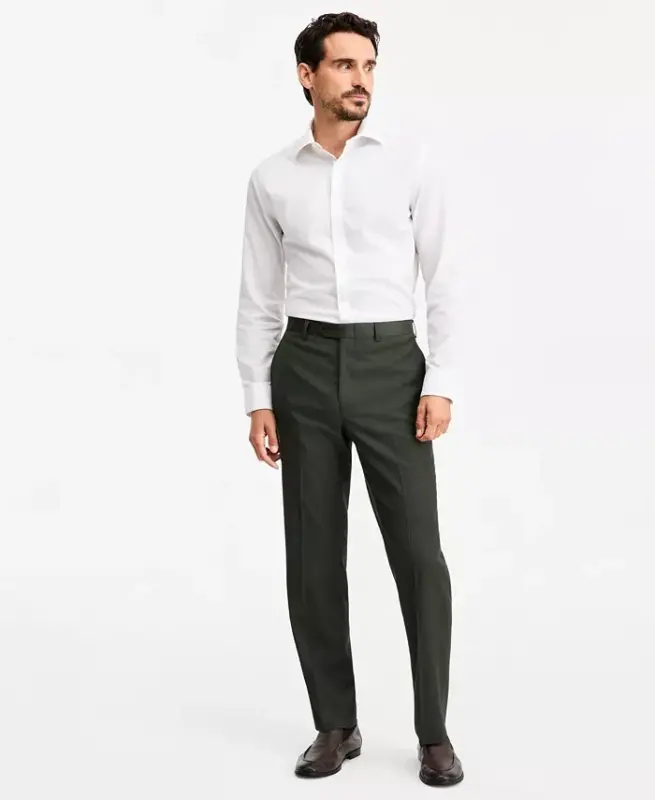 Men's Classic Fit Performance Dress Pants - Olive - 1