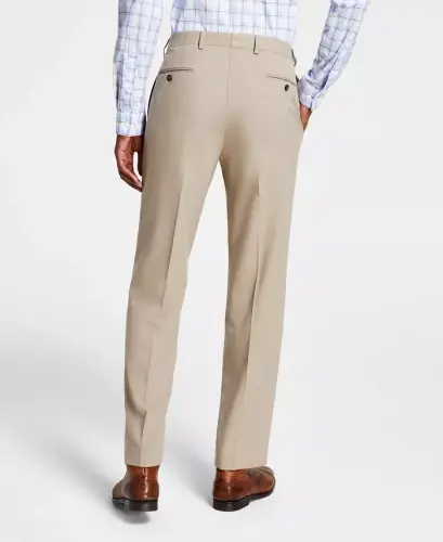 Men's Classic Fit Performance Dress Pants-Tan - 3