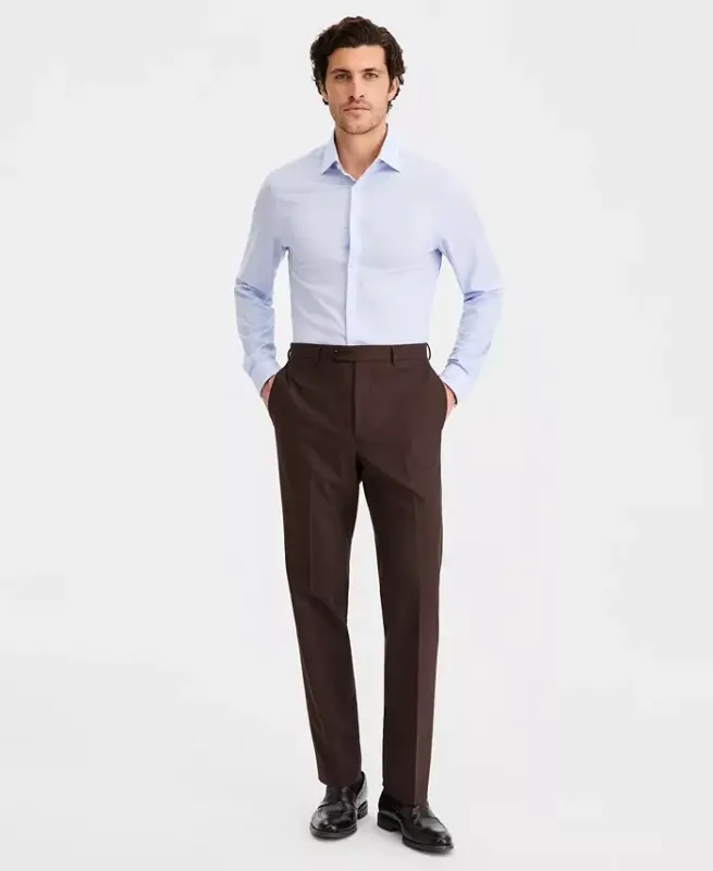 Men's Classic Fit Performance Dress Pants - Tobacco - 8