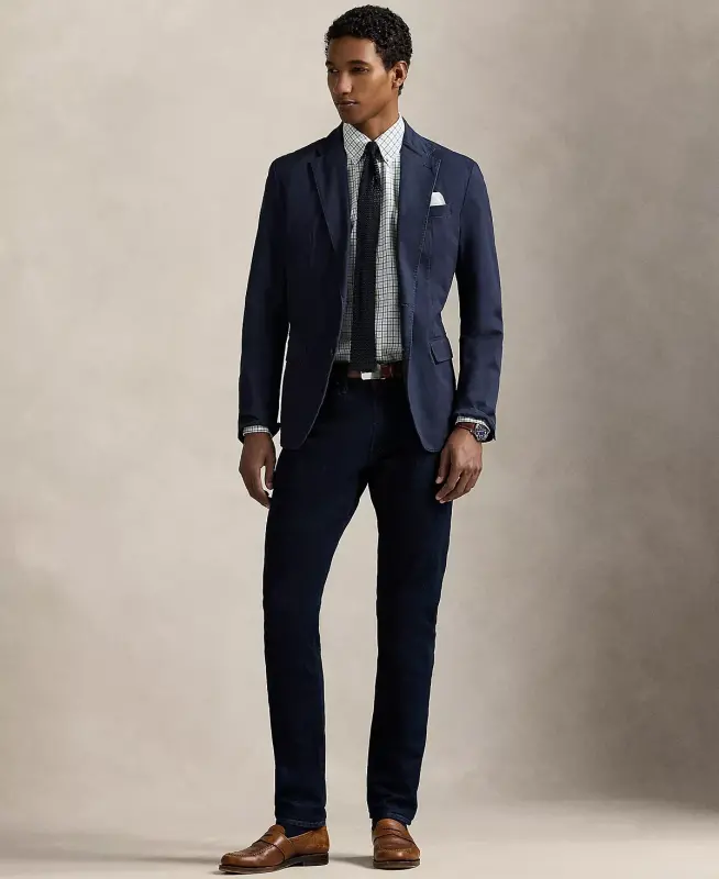 Men's Classic-Fit Performance Oxford Shirt-6810B White Fatigue - 4