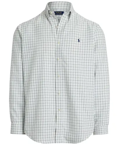 Men's Classic-Fit Performance Oxford Shirt-6810B White Fatigue - 5