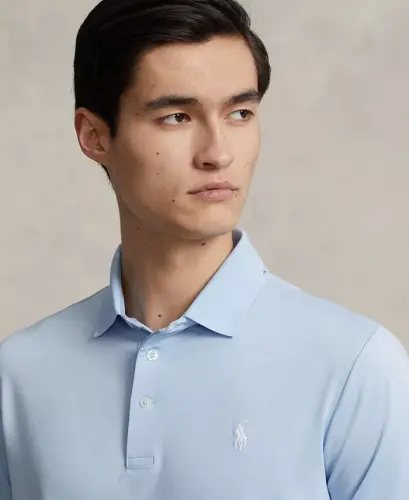 Men's Classic-Fit Performance Polo Shirt - Office Blue - 3