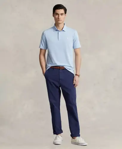 Men's Classic-Fit Performance Polo Shirt - Office Blue - POLO RALPH LAUREN (1)