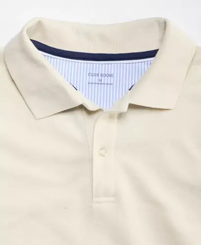 Men's Classic Fit Performance Stretch Polo, Created for Modazone - Antique Cream - 3