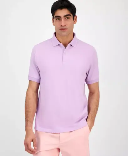 Men's Classic Fit Performance Stretch Polo, Created for Modazone-Calla Lila 