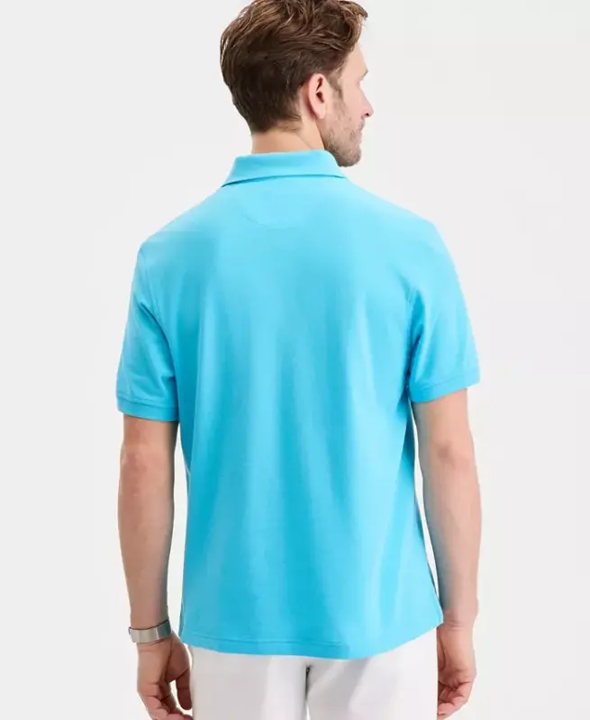 Men's Classic Fit Performance Stretch Polo, Created for Modazone - Cool Turq - 2