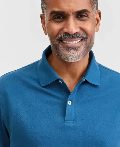 Men's Classic Fit Performance Stretch Polo, Created for Modazone - Deep Diver - 3