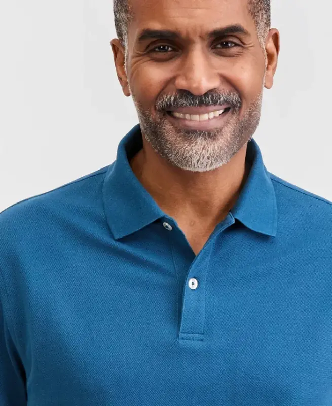 Men's Classic Fit Performance Stretch Polo, Created for Modazone - Deep Diver - 3