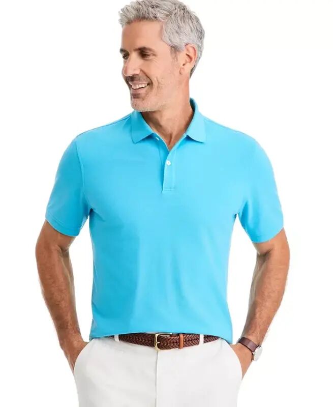 Men's Classic Fit Performance Stretch Polo, Created for Modazone - Dreamy Tid - Club Room
